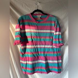 vintage cotton textured stripe shirt